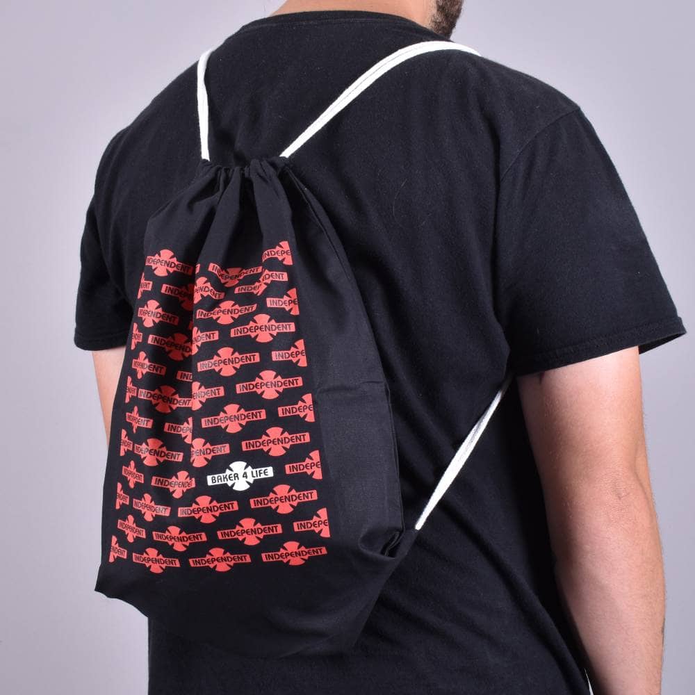 Indy x Baker 4 Life Black Cinch Sack Skate Bag