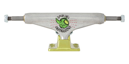 Indy Skateboard Trucks 144 Hawk Transmission Silver Green Hollow 8.25"
