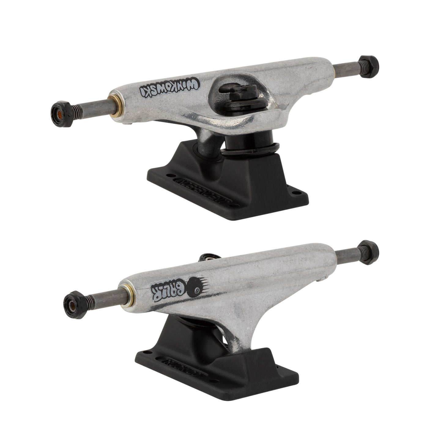 Indy Skateboard Trucks 144 Winkowski Baller Hollow Silver/Blk Independent 8.25"
