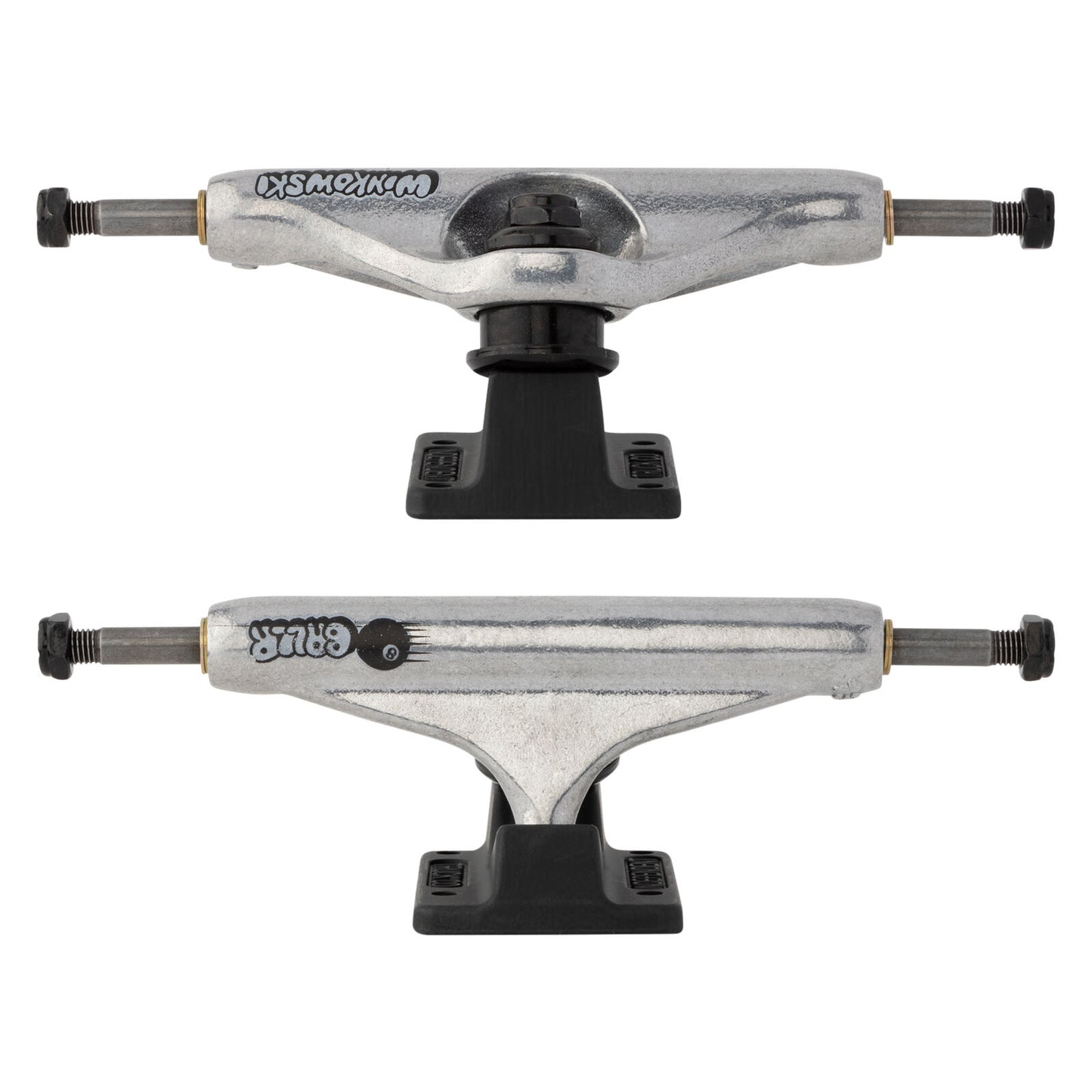 Indy Skateboard Trucks 144 Winkowski Baller Hollow Silver/Blk Independent 8.25"