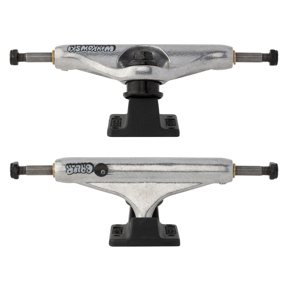 Indy Skateboard Trucks 144 Winkowski Baller Hollow Silver Blk Independent 8 25