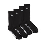 Indy Socks 4 Pack Cross Embroidery Black Size 6 10 Independent Skateboard Sox