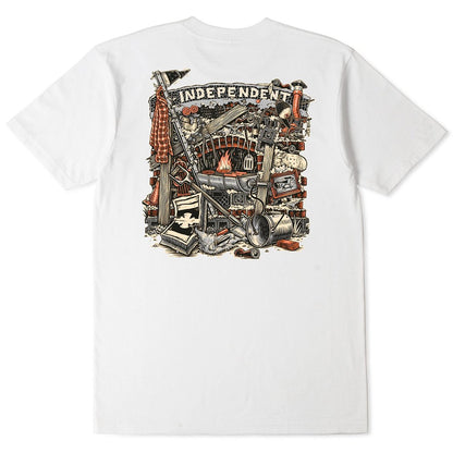 Indy Tee Crust WHITE New Mens Independent Trucks Skateboard T-Shirt