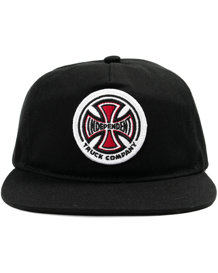 Indy Trucks Cap TC TWILL STRAPBACK BLACK Skateboard Hat