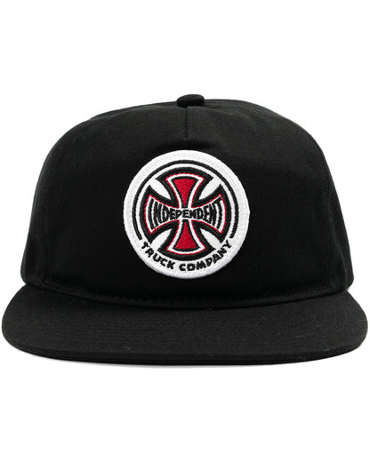 Indy Trucks Cap TC TWILL STRAPBACK BLACK Skateboard Hat