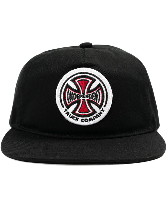 Indy Trucks Cap TC TWILL STRAPBACK BLACK Skateboard Hat