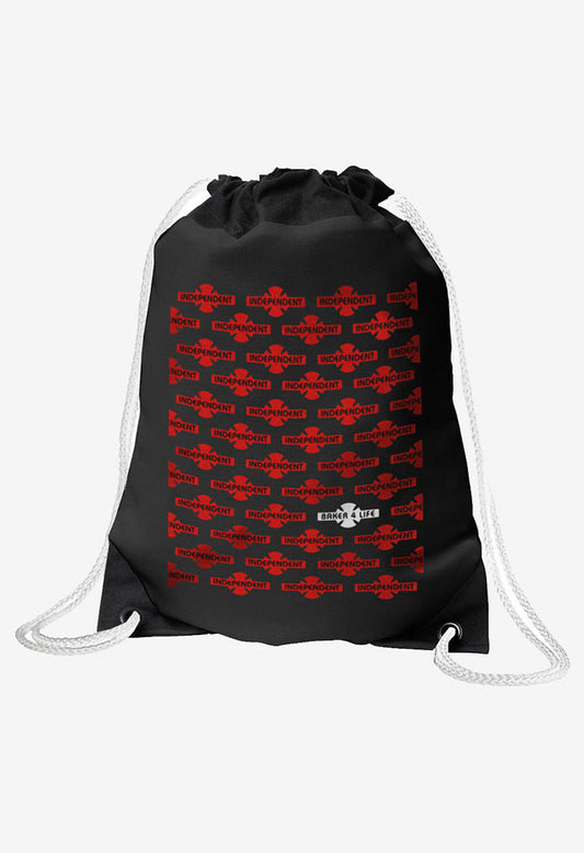 Indy x Baker 4 Life Black Cinch Sack Skate Bag