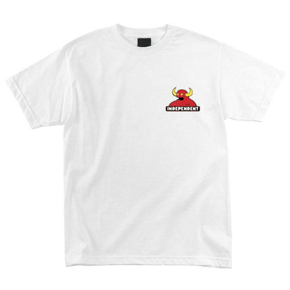 Indy x Toy Machine Tee Mash Up White Independent Trucks Skateboard T-Shirt
