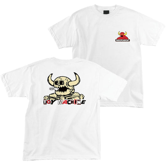 Indy x Toy Machine Tee Mash Up White Independent Trucks Skateboard T-Shirt