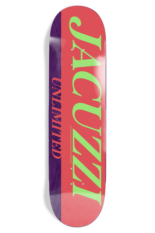 Jacuzzi Unlimited Skateboard Deck Flavor 8.5" Red Purple EX7