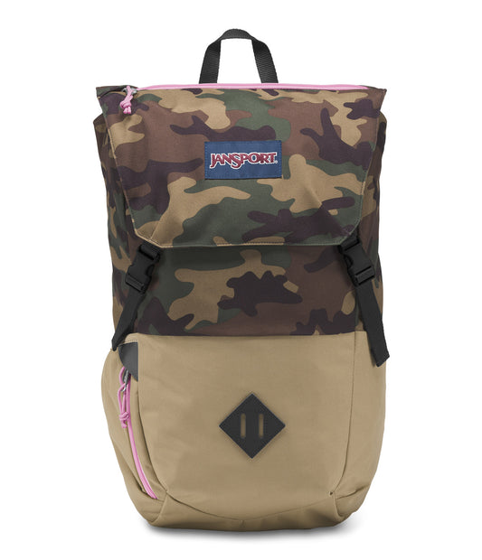 Jansport Backpack Pike Surplus Camo Skate School Travel Bag