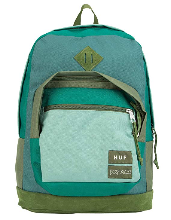 Jansport Backpack Right Pack x HUF Olive Skate School Travel Bag