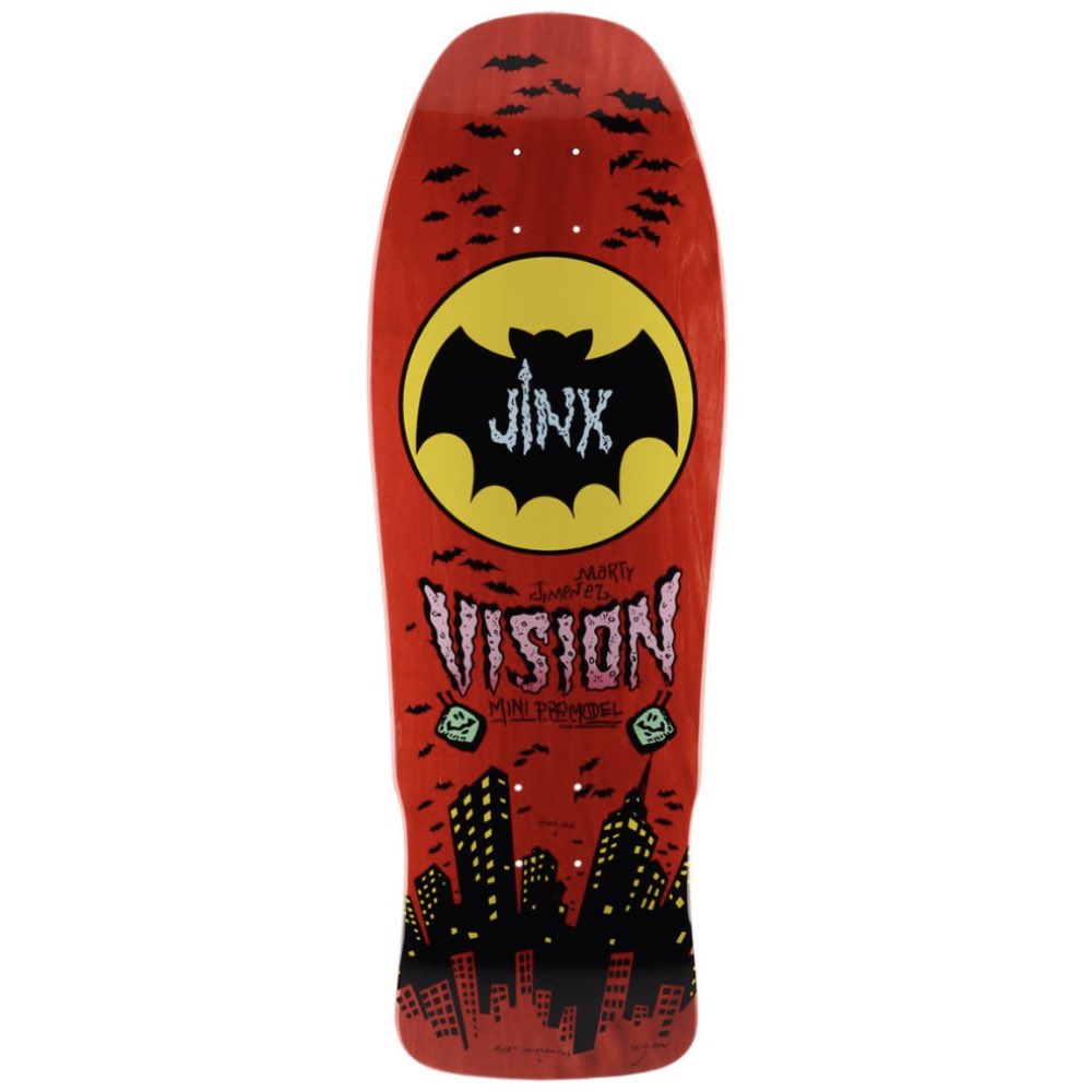 Vision Skateboards Deck Jinx Mini Red 9 5 Reissue