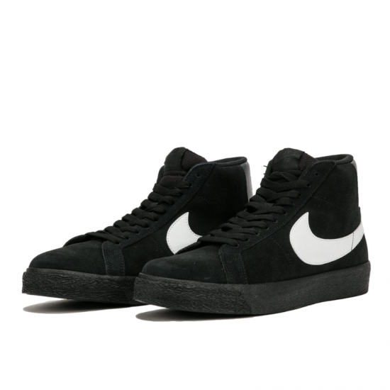 Nike Sb Shoes Blazer Mid Black White Black Black Us Size Skateboard Sneakers