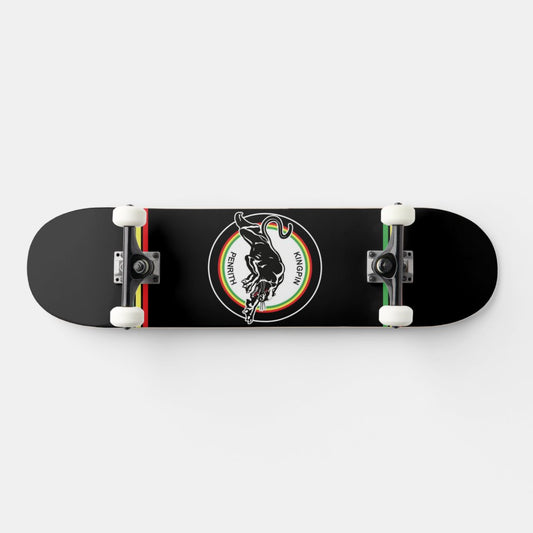 Kingpin Skate Supply Complete Panther Black 8" Deck Tensor Trucks Darkstar Wheel