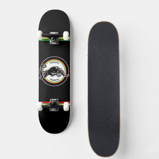 Kingpin Skate Supply Complete Panther Black 8" Deck Tensor Trucks Darkstar Wheel