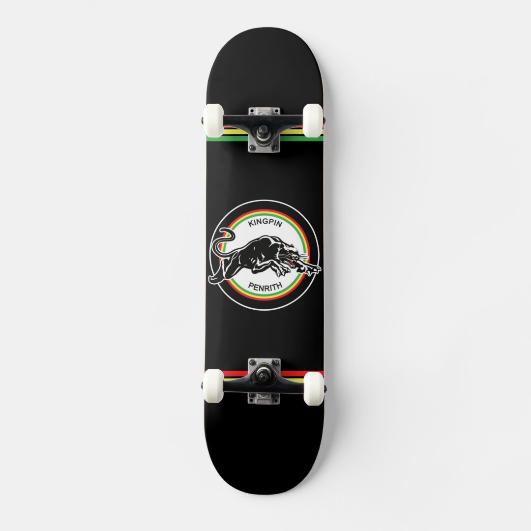 Kingpin Skate Supply Complete Panther Black 8" Deck Tensor Trucks Darkstar Wheel