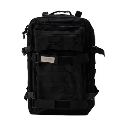 Kingpin Skate Supply Backpack Skateboard Straps Black/Black Travel School Bag