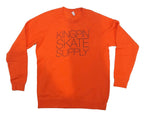 Kingpin Skate Supply Crew Laguna Orange Skateboard Jumper Sweater Pullover