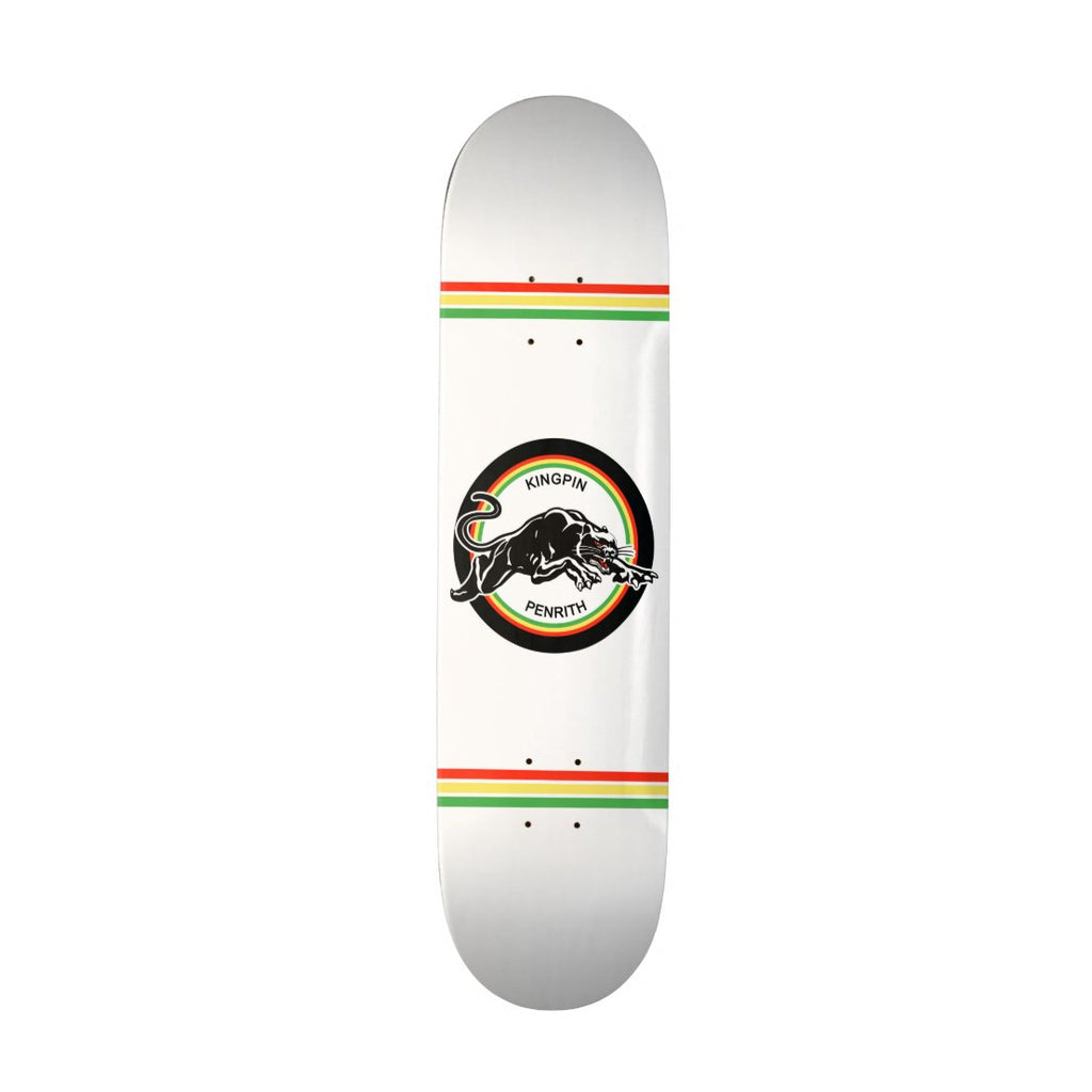 Kingpin Skate Supply Deck Panthers White