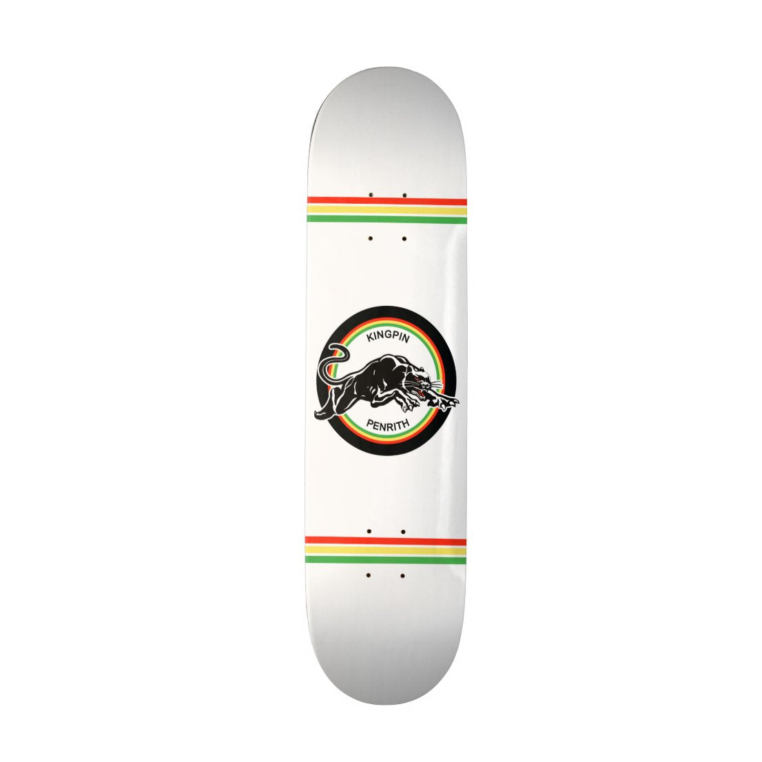 Kingpin Skate Supply Deck Panthers White