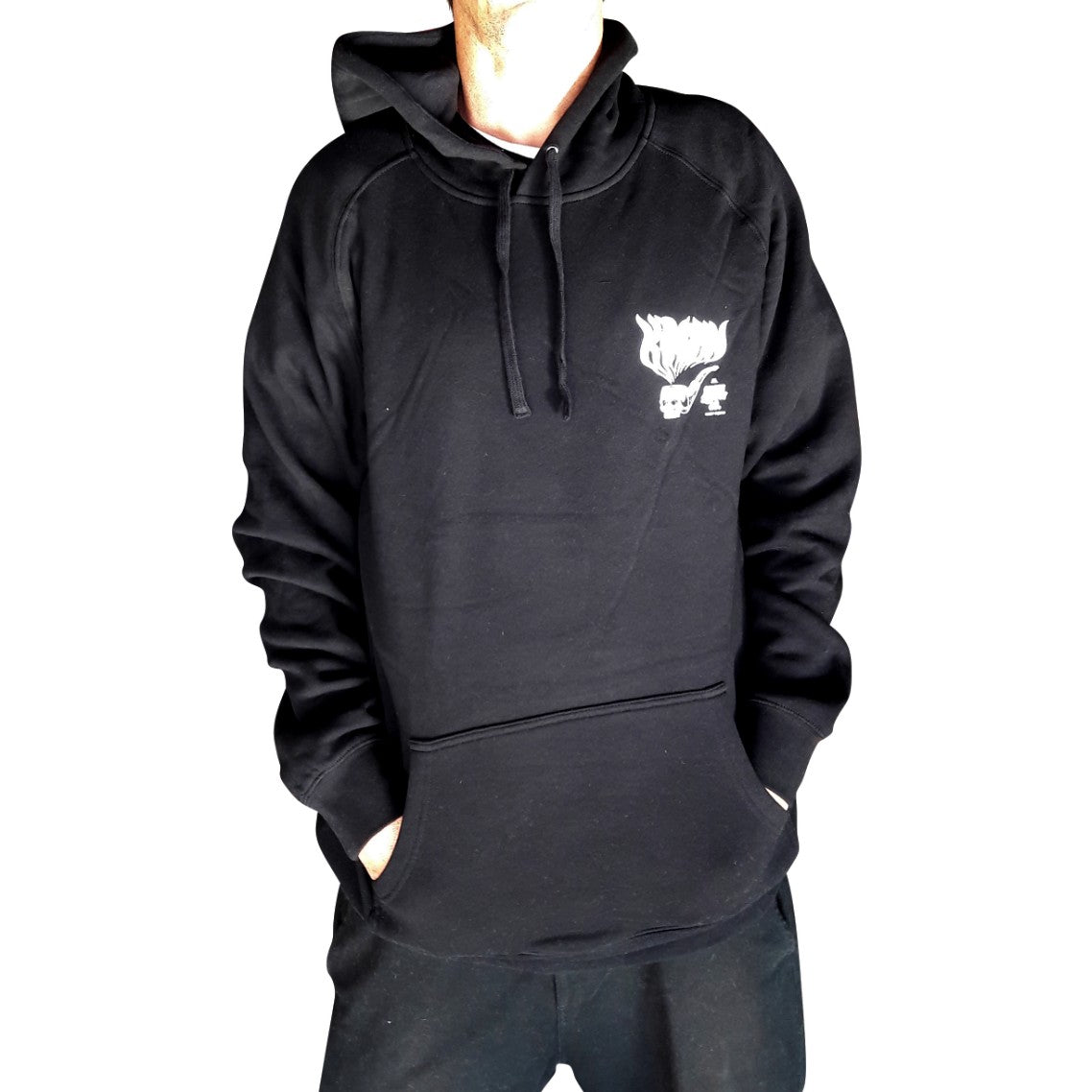 KINGPIN Skate Supply Hood Hazy Deeds Black Skateboard Hoody Pullover Hoodie