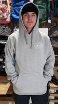 Kingpin Skate Supply Hood Retro Heather Grey Skateboard Hoody Pullover Hoodie