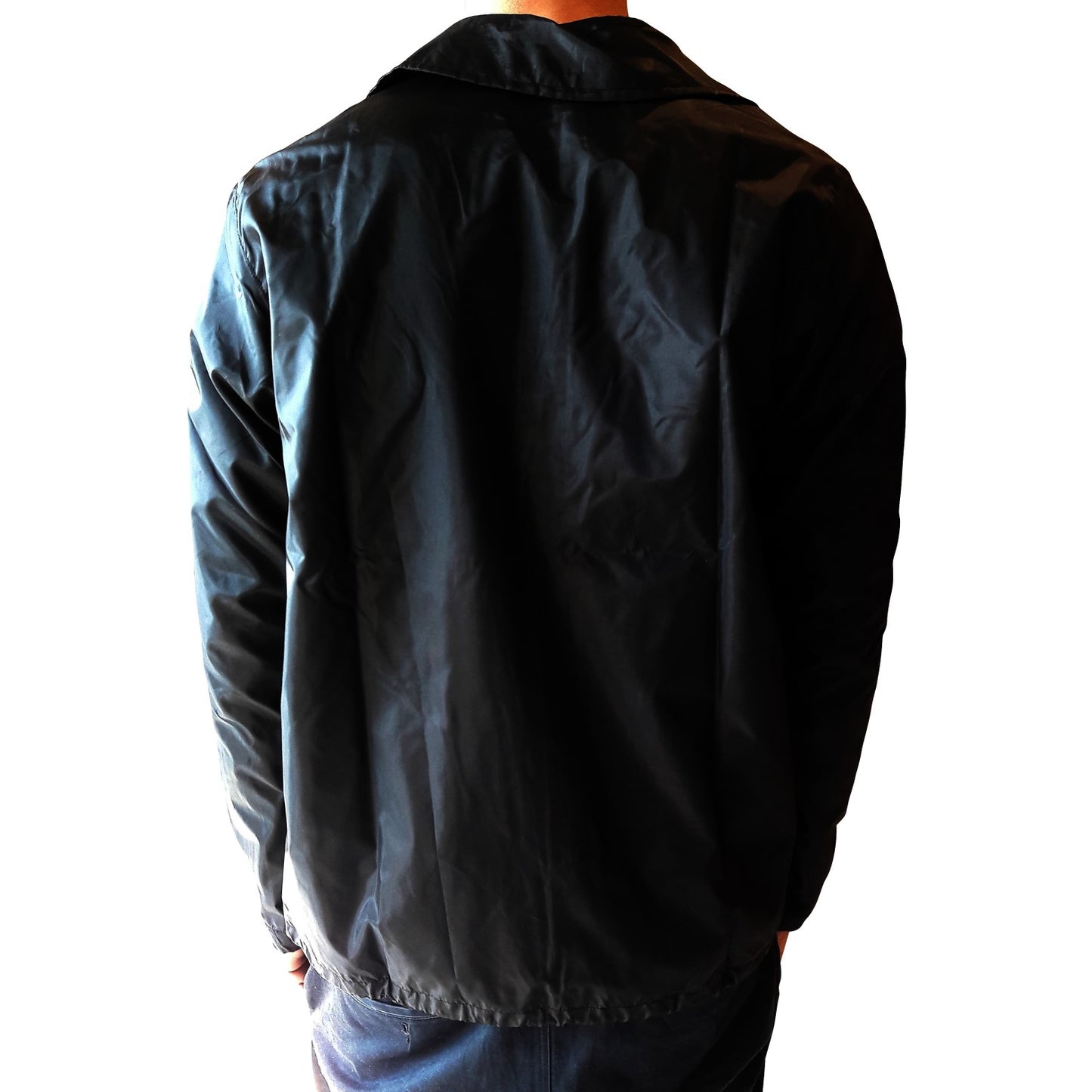KINGPIN Skate Supply Spray Jacket Black Button Up Coach