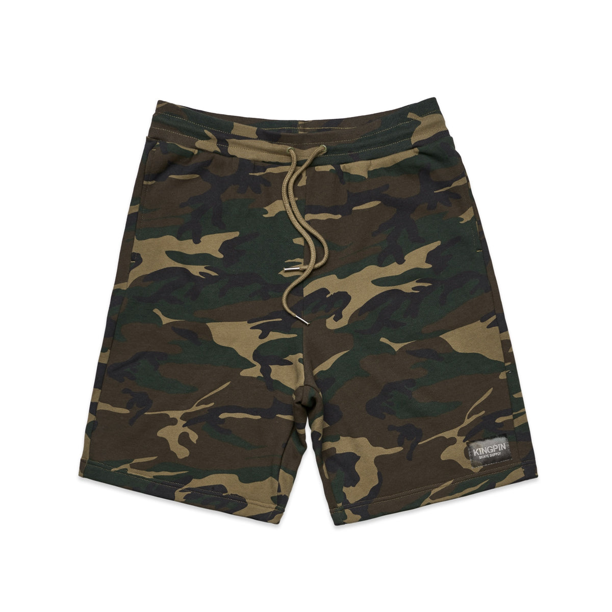 Kingpin Skate Supply Sweat Shorts Camo Skateboard Trackies