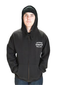 Kingpin Skate Supply Zip Up Hood Retro Black Skateboard Hoody