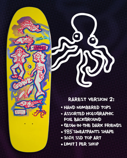 Krooked Skateboard Deck Gonz Clear Friends SKATE SHOP DAY 9.81" SSD 2024