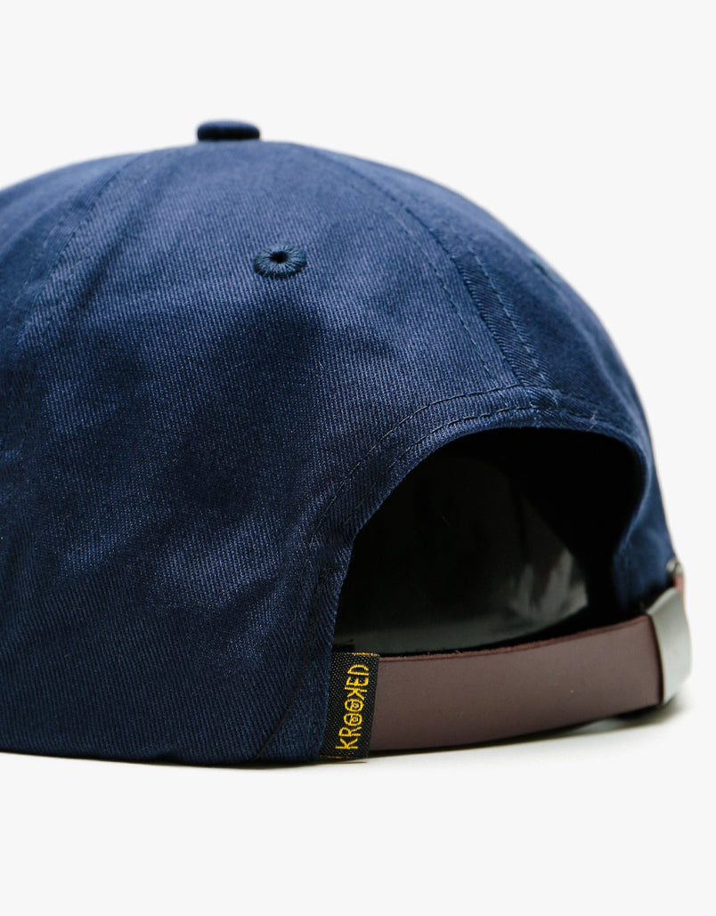 Krooked Cap EYES Navy/Dark Green Unstructured Strap back Skateboard Hat