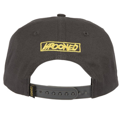 Krooked Cap Moonsmile Grey Yellow Snapback Adjustable Skateboard Hat
