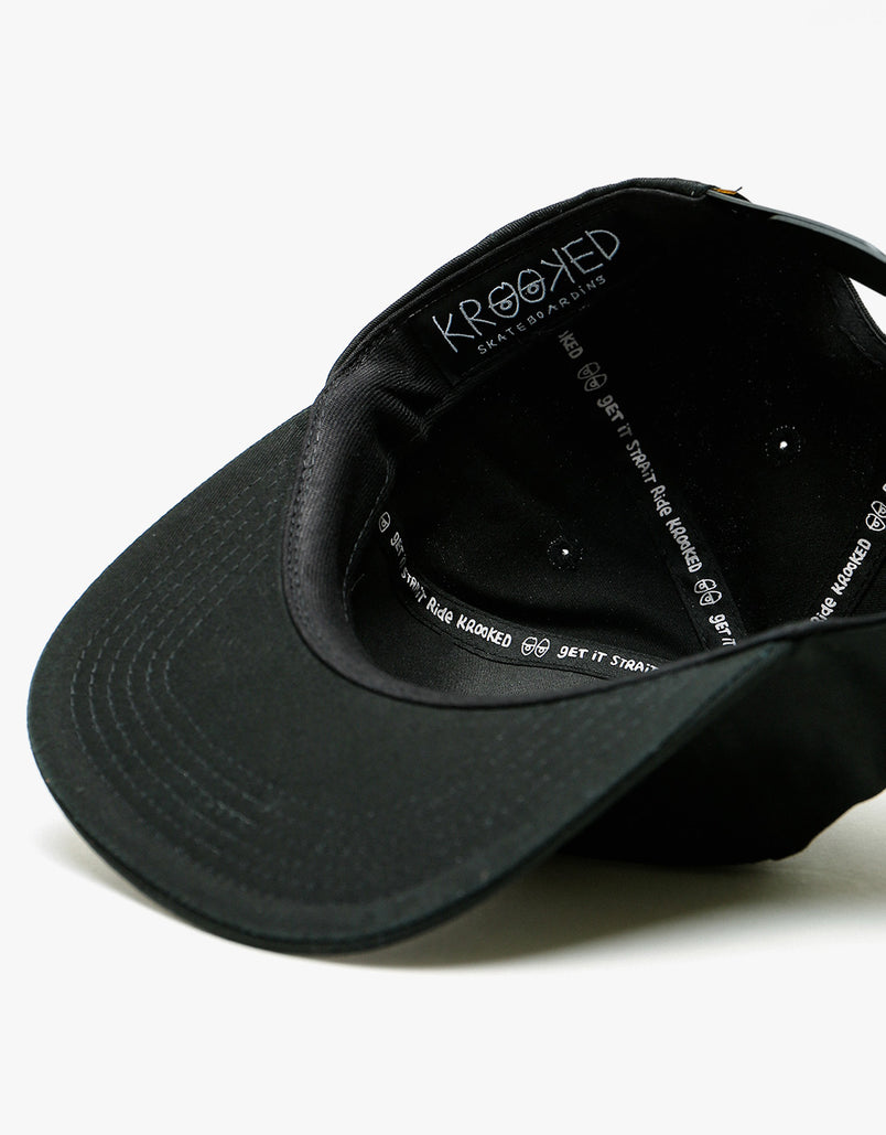 Krooked Cap SHMOO Black/Orange Unstructured Snapback Skateboard Hat