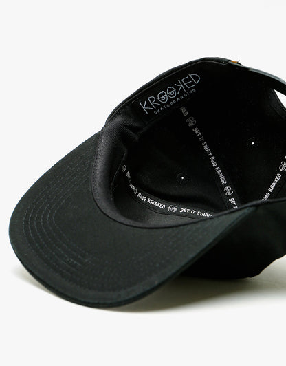 Krooked Cap SHMOO Black/Orange Unstructured Snapback Skateboard Hat