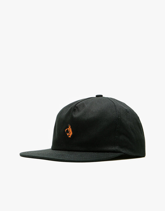 Krooked Cap SHMOO Black/Orange Unstructured Snapback Skateboard Hat