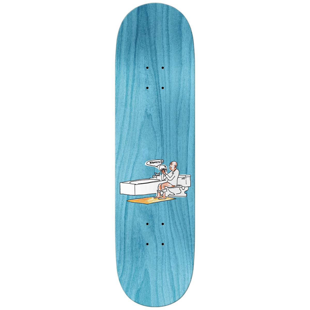 Krooked Skateboard Deck Gonz Skull Ride 8.75" Mark Gonzales