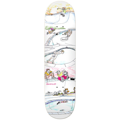 Krooked Skateboard Deck Gonz Skull Ride 8.75" Mark Gonzales