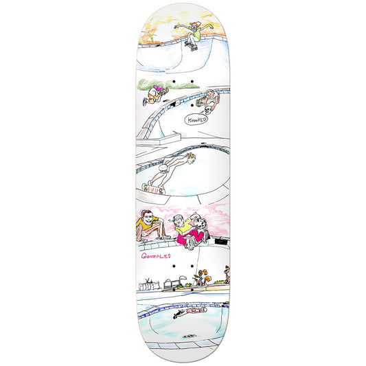 Krooked Skateboard Deck Gonz Skull Ride 8.75" Mark Gonzales