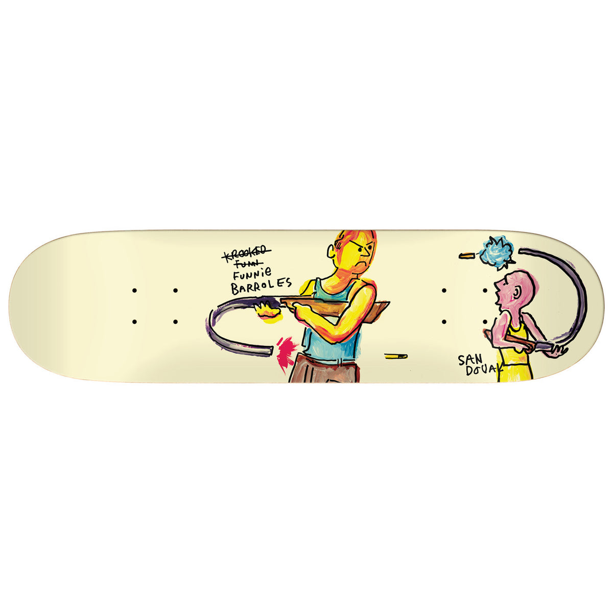 Krooked Skateboard Deck Funnie Barrols Sandoval 8 38