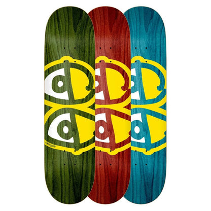 Krooked Skateboard Deck Team Eyes Yellow 8.06"