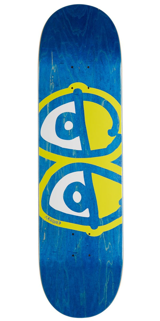 Krooked Skateboard Deck Team Eyes Yellow 8.06"