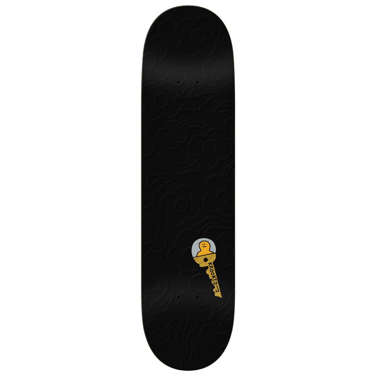 Krooked Skateboard Deck Team Kee Slick Black 8 5