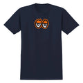 Krooked Skateboards Tee Eyes Lg Navy Orange Skateboard T Shirt