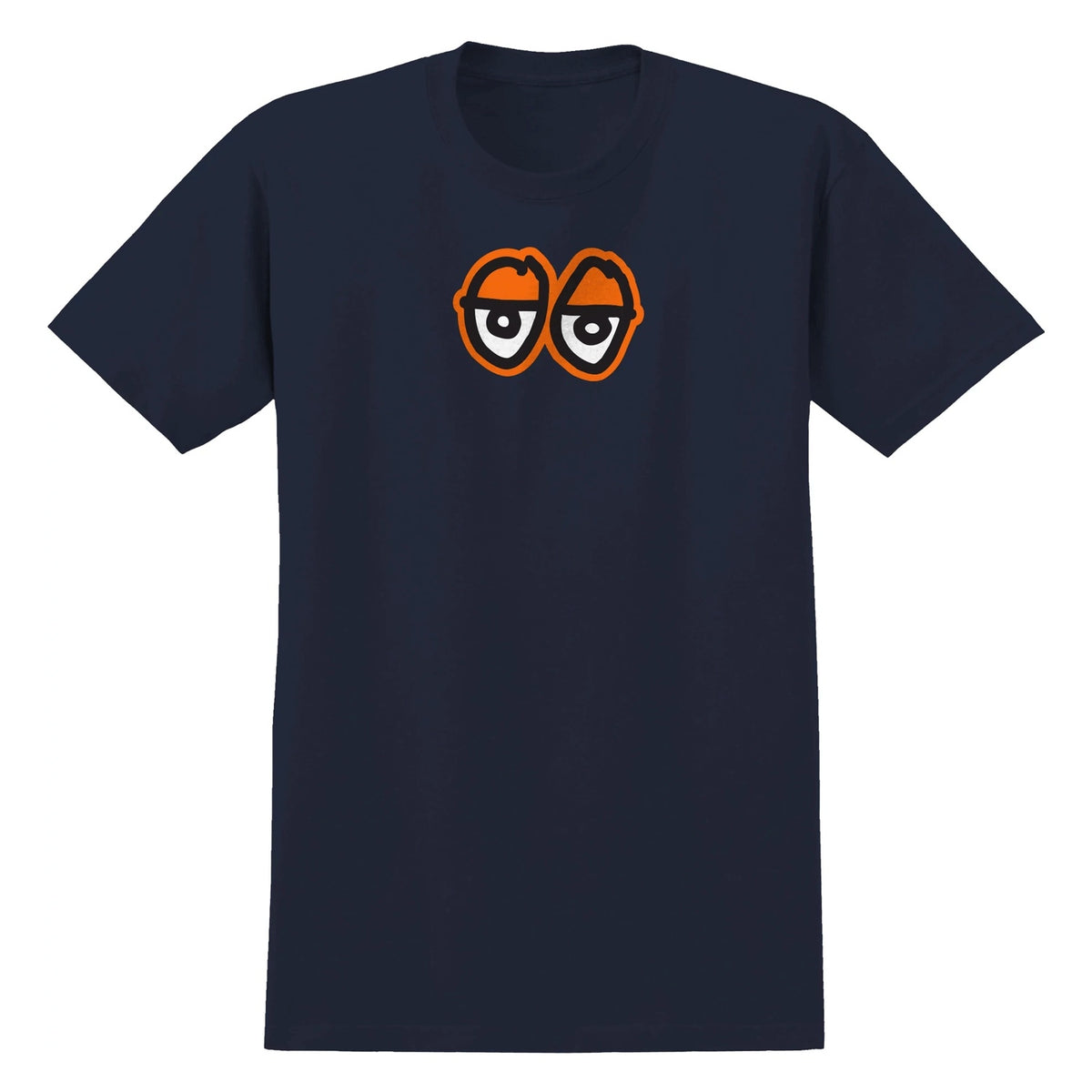 Krooked Skateboards Tee Eyes Lg Navy Orange Skateboard T Shirt