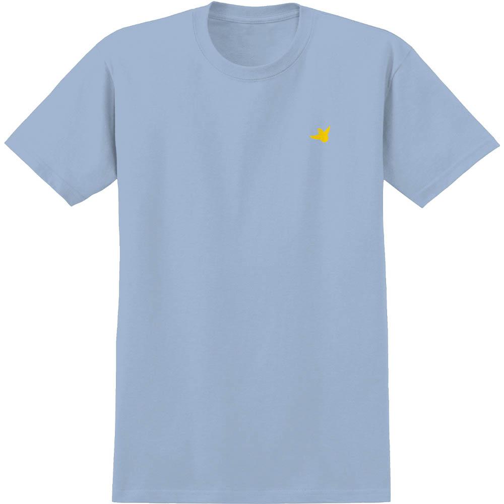 Krooked Skateboards Tee Og Bird Powder Blue Emb Skateboard T Shirt
