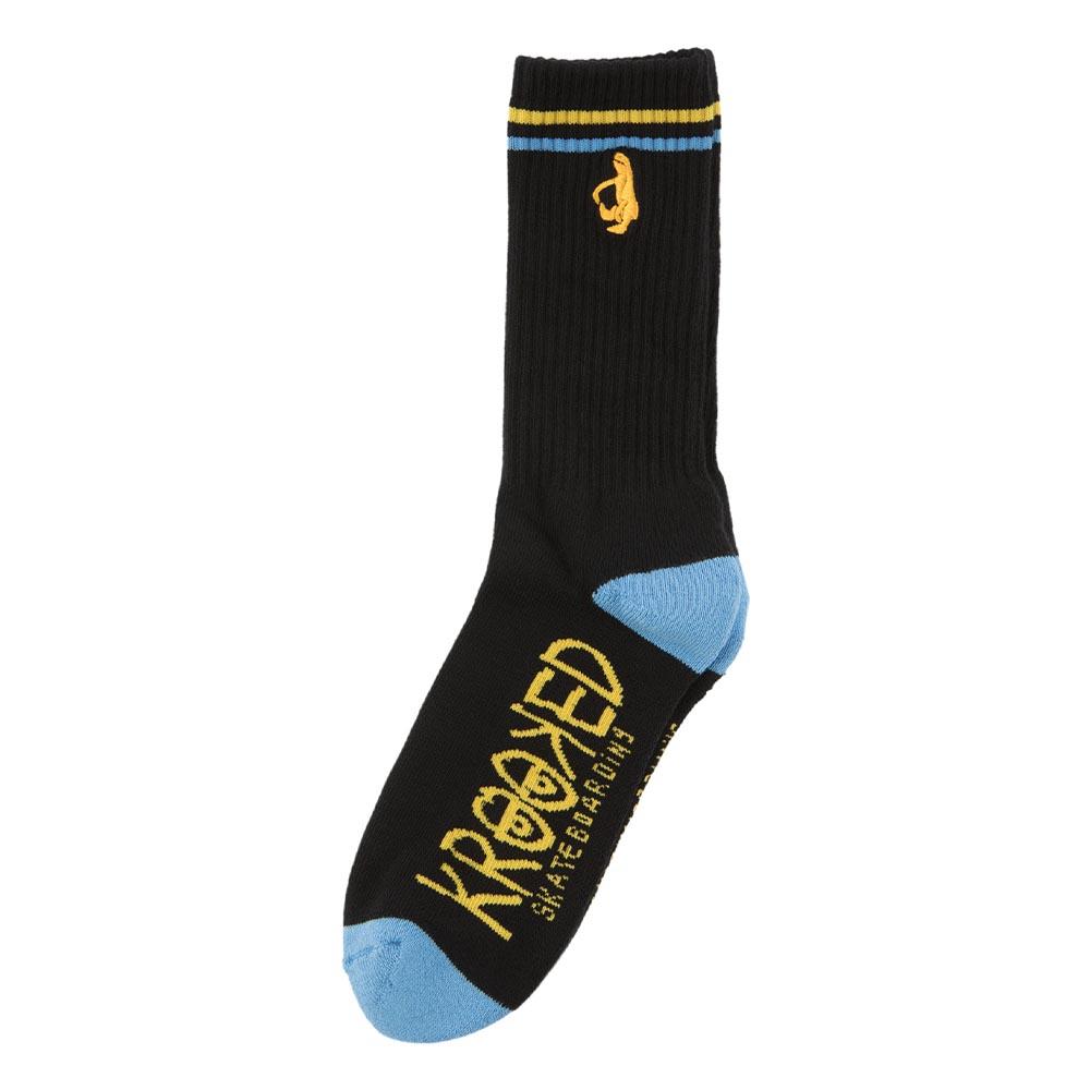 Krooked Socks Shmoo Grey/Blue/Yellow Size 7-11 Crew Skateboard Sox