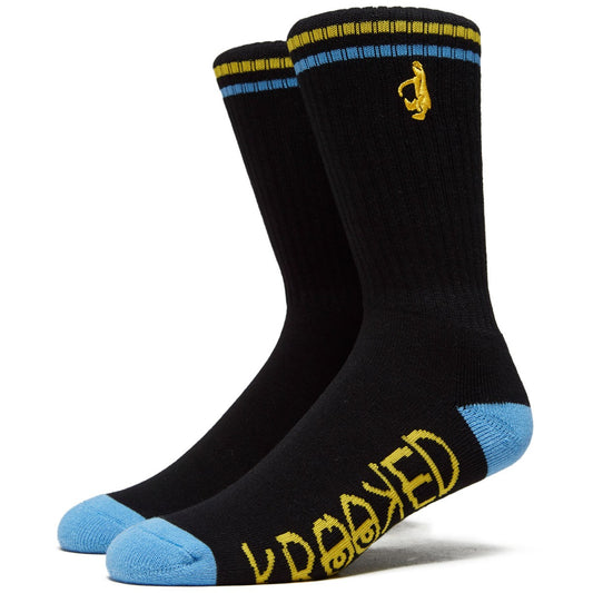 Krooked Socks Shmoo Grey/Blue/Yellow Size 7-11 Crew Skateboard Sox