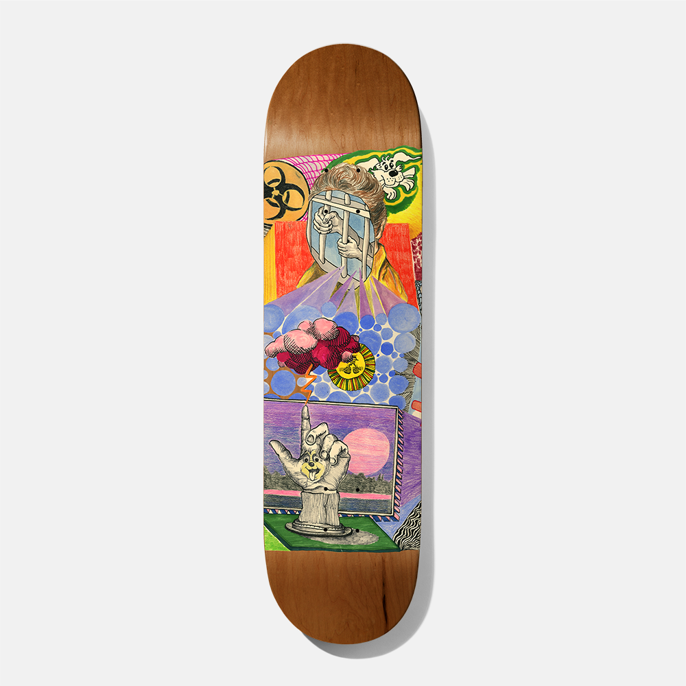 Baker Skateboard Deck Kader Hot Dogs Lament 8" Art by Kevin Spanky Long