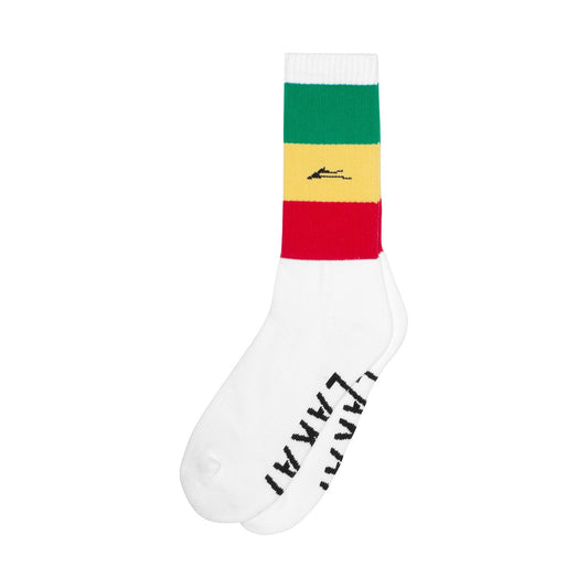 Lakai Shoes Bar Crew Socks White OSFM Skateboard Footwear Sox